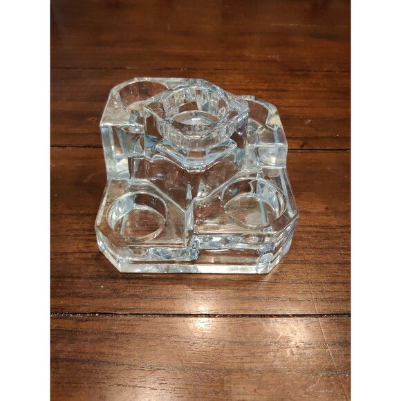 Vintage Germany Partylite CRYSTAL Castle 5 Tier Tea Light Votive Candle Holder - Picture 1 of 7